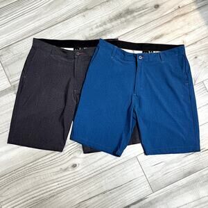 Burnside Shorts Mens 36 (2) Hybrid Quick Dry Stretch Flat Front Swim BT9824